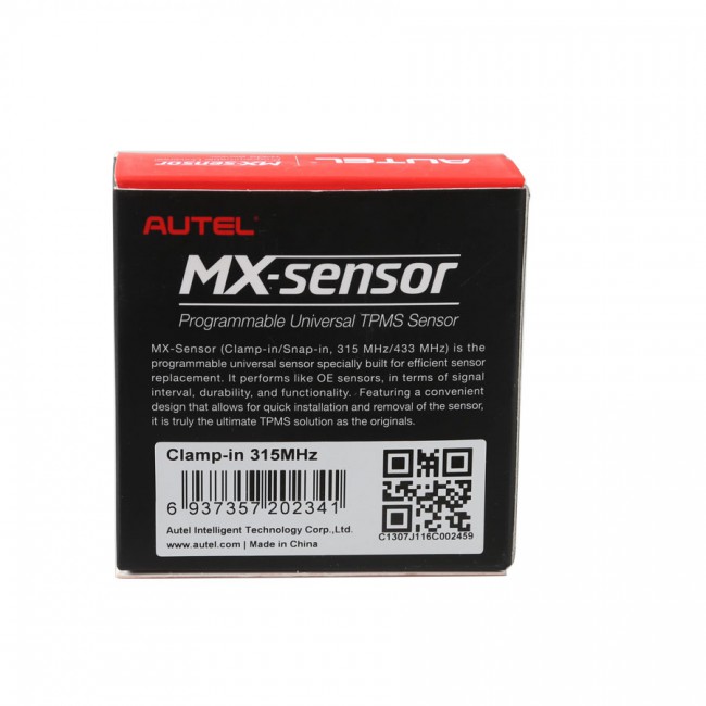 Autel MX-Sensor 315MHz TPMS Diagnostic & Service Tool Programmable Universal TPMS Sensor specially built for Tire Pressure Sensor replacement