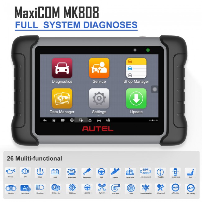 [Australian Version]MaxiCOM MK808 Equipped with 25+ Maintenance Functions All System Diagnosis IMMO/EPB/BMS/SAS/TPMS/AutoVIN/ABS Bleeding