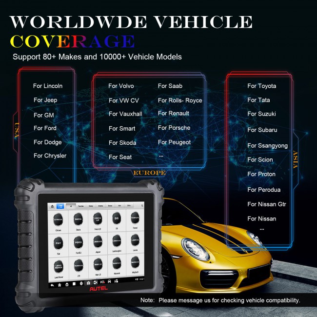 2024 Autel MaxiSys MS906 Pro Automotive Diagnostic Scanner Advanced ECU Coding, Bi-Directional, 36+ Services, FCA AutoAuth Access