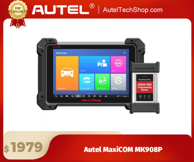 Autel MaxiCOM MK908P Diagnostic Tool with ECU Coding & J2534 Programming Function (Advanced Version Of Autel MS908P) Get Autel TS601