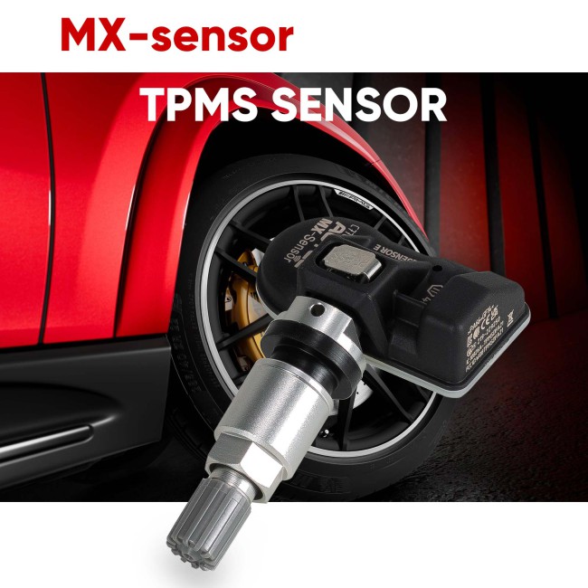 [US Ship] Autel MX-Sensor 315MHz+433MHz 2 in 1 Universal Programmable TPMS Sensor Metal/Rubber OE Level Tire Pressure Monitoring System