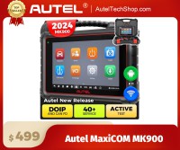 2024 Autel MaxiCOM MK900 Scanner CAN-FD & DoIP FCA & Renault SGW Access 40+ Service New Ver. of MK808BT PRO, MK808S, MK808Z