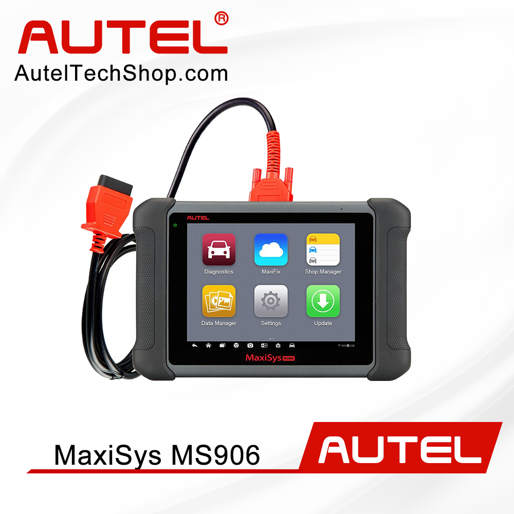 Repair Functions Autel MaxiSYS MS906 Automotive Diagnostic Scanner Diagnose Upgrade of MaxiDAS DS708 MS906 Service Android WiFi Touch Screen Tablet Type Car OBDII Tool with Read 