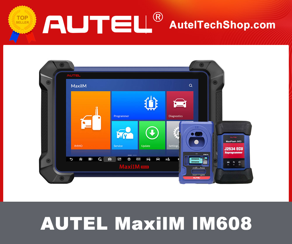 Autel MaxiIM IM608 Automotive OBD2 Scanner with XP400 Pro and MaxiFlash ECU Reprogrammer IMMO & Key Programming & ECU Coding
