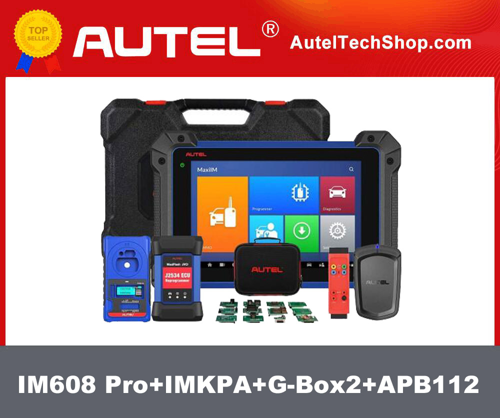 [10% Off][2Years Free Update]2022 Autel MaxiIM IM608 PRO Plus IMKPA Accessories with Free G-Box2 and APB112 Support All Key Lost