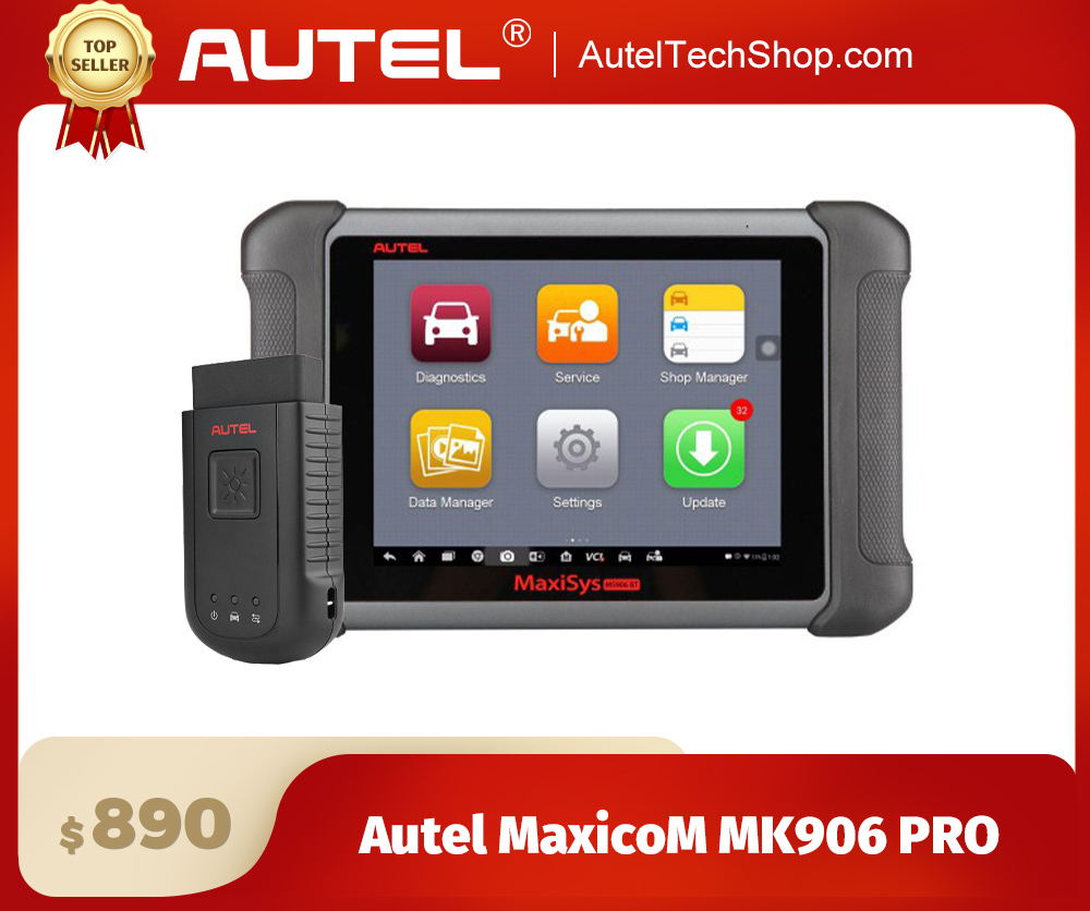 Original AUTEL MaxiSys MS906BT Bluetooth Advanced Wireless Diagnostic Devices Support ECU Coding/ Injector Coding