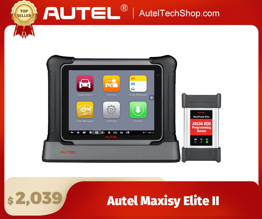 2024 Autel Maxisys Elite II Diagnostic Tool with J2534 ECU Programmer Upgraded Version of Maxisys Elite
