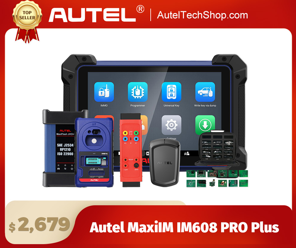 2024 Autel MaxiIM IM608 PRO Plus IMKPA Accessories with Free G-Box2 and APB112 Support All Key Lost