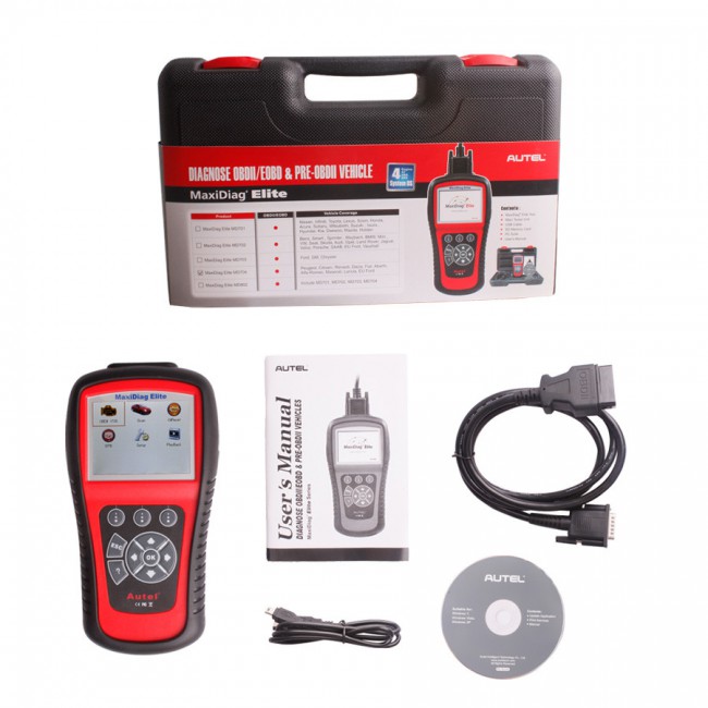 Autel MaxiDiag Elite MD704 Full System with Data Stream European Vehicle Diagnostic Tool Free Shipping