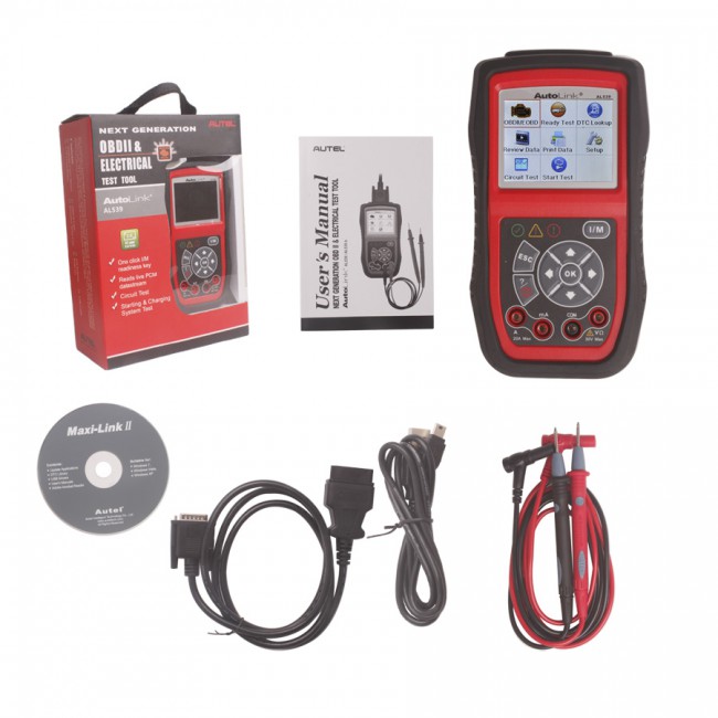 Autel AutoLink AL539 OBDII/EOBD/CAN Scan and Electrical Test Tool Free Shipping