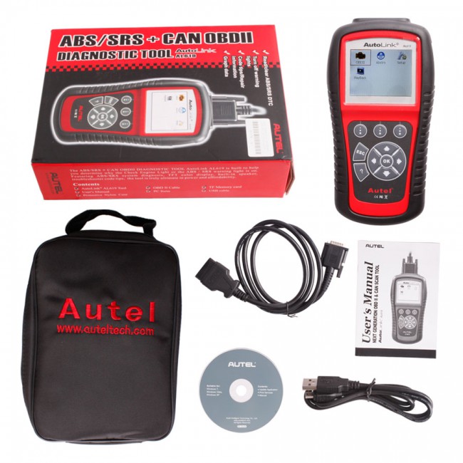 Autel AutoLink AL619EU ABS/SRS OBDII CAN Diagnostic Tool(Support Citroen/Peugeot)