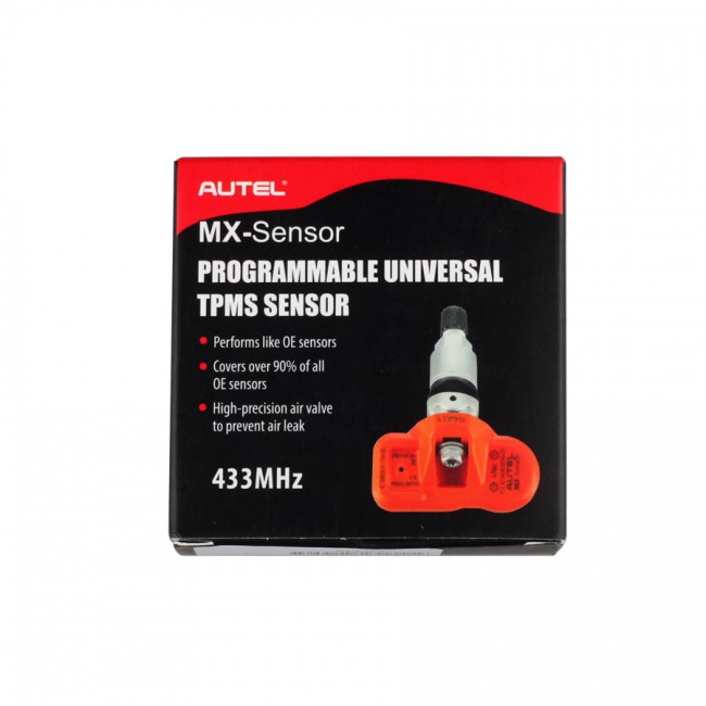 Autel MX-Sensor 433MHz/315MHz Universal Programmable TPMS Sensor Specially Built for Tire Pressure Sensor Replacement