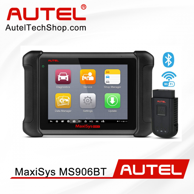 [Ship From US] Original AUTEL MaxiSys MS906BT Bluetooth Advanced Wireless Diagnostic Devices Support ECU Coding/ Injector Coding  2 Years Update Free
