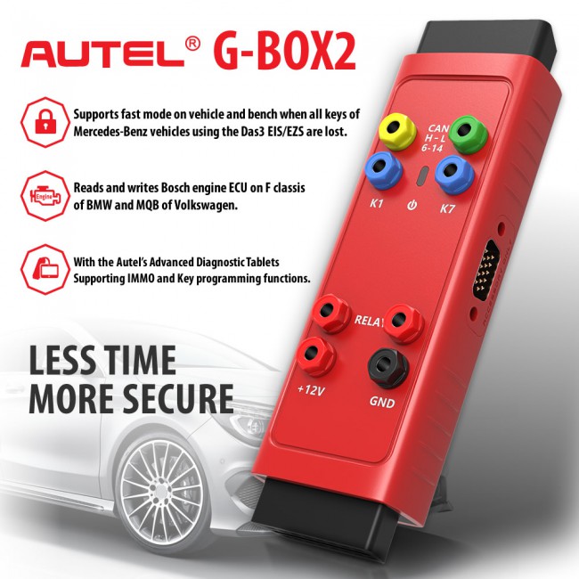 [Ship from US]100% Original Autel G-BOX2 Tool for Mercedes Benz All Key Lost Work with Autel MaxiIM IM608/IM508