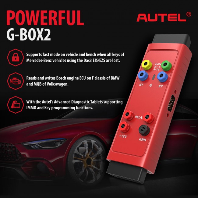 [Ship from US]100% Original Autel G-BOX2 Tool for Mercedes Benz All Key Lost Work with Autel MaxiIM IM608/IM508