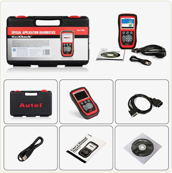 AUTEL MaxiCheck Pro OBD2 Auto Diagnostic Tool Code Reader Scanner ABS DPF BMS US 