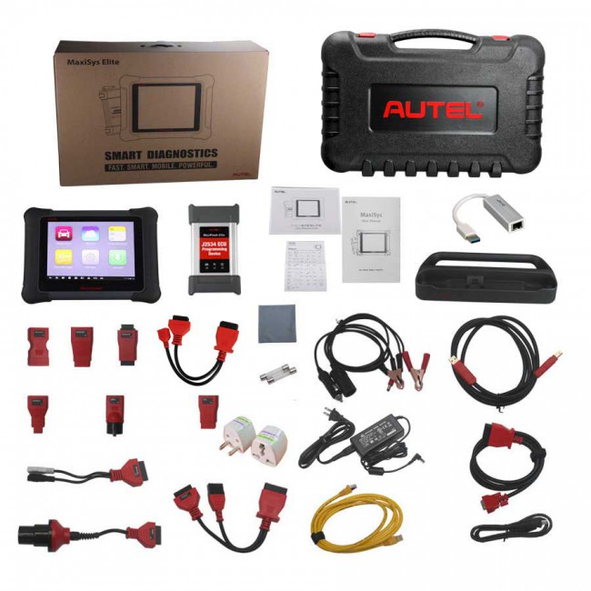 [Anniversary Promotion]Buy Autel MaxiSys Elite with J2534 ECU Preprogramming Box Free Sent TS401 and MV105 Gift [Upgraded Version of MS908P MK908P]