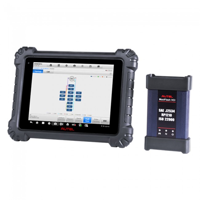 2023 New Autel Maxisys MS909CV Heavy Duty Bi-Directional Diagnostic Scanner W/ Bluetooth J2534 VCI