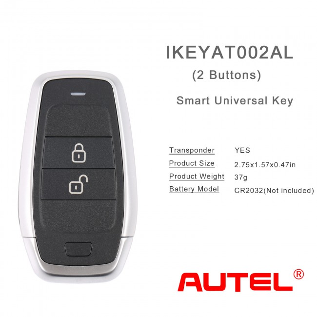 AUTEL IKEYAT002AL Independent 2 Buttons Key 5pcs/lot