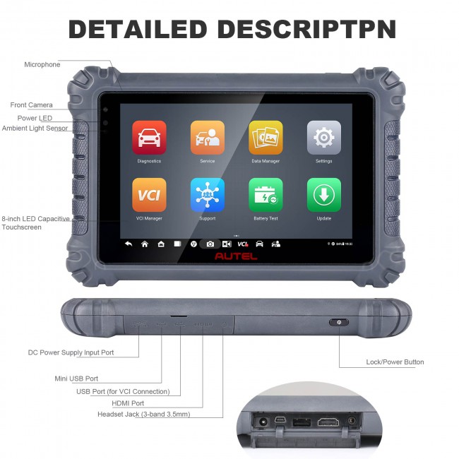 Autel MaxiCOM MK906 PRO Upgraded of MS906 Pro/MK906BT Diagnostic Tool with Advanced ECU Coding All System with CAN FD & DoIP