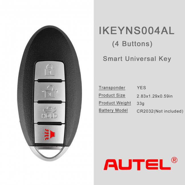 AUTEL IKEYNS004AL 4 Buttons Key for Nissan 5pcs/lot