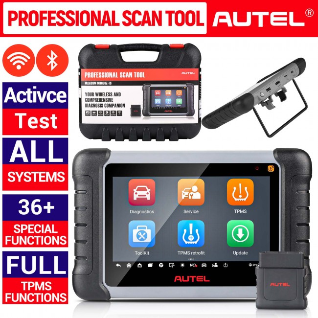 2023 NEW AUTEL MaxiCOM MK808Z-TS Scanner Bidirectional Tool All Systems Diagnoses TPMS Relearn Programming Scanner with Bluetooth