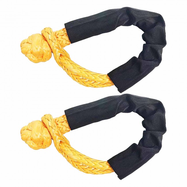 [US Ship] GODIAG Kinetic Recovery Tow Rop 2.5CM Diameter 14Tons Pulling Force With Soft Shackle Gloves 20ft/6M for Jeep/ATV/SUV/UTV/Truck/Field Rescue