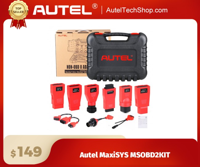 2024 New Autel MaxiSYS MSOBD2KIT Non-OBDII Adapter Kit for MaxiSys Ultra, MS919,MS909,MK808 and MP808