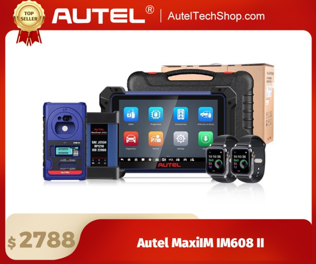 Autel MaxiIM IM608 II (IM608 PRO II)with XP400 Pro All-In-One Key Programming Support All Key Lost Free Get 2pcs OTOFIX Watches 2Years Update Free