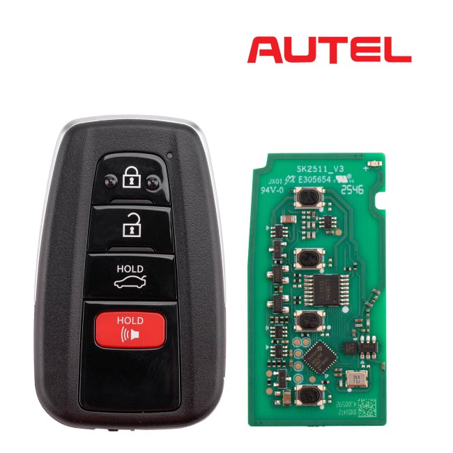 AUTEL IKEYTY004AL Remote Key 4 Buttons for Toyota 4D&8A