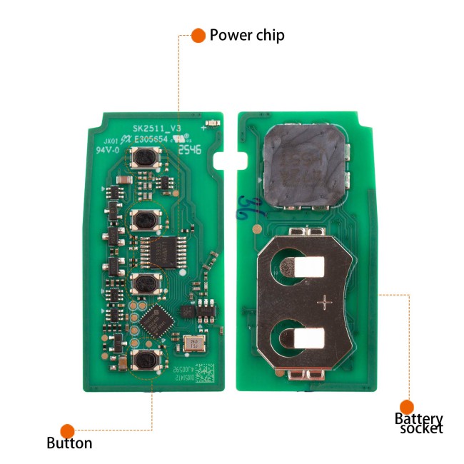 AUTEL IKEYTY004AL Remote Key 4 Buttons for Toyota 4D&8A