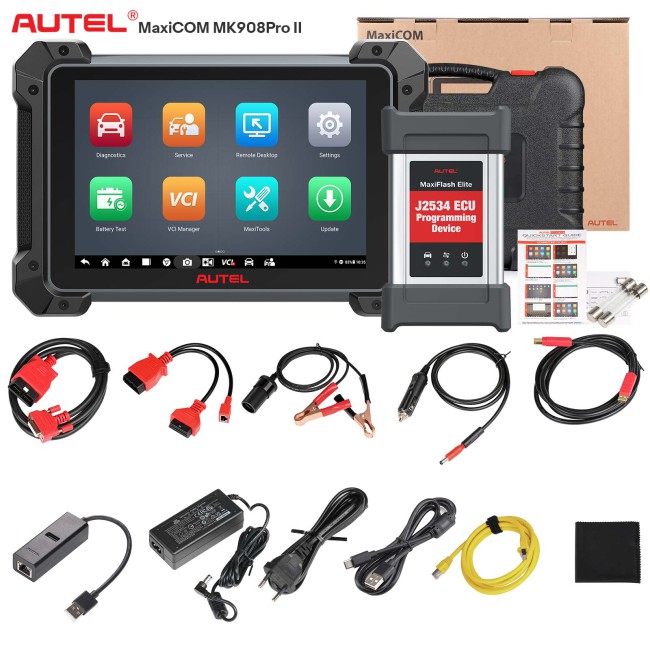 2026 New Autel MaxiCOM MK908 PRO II Automotive Diagnostic Tablet Support Scan VIN and Pre&Post Scan