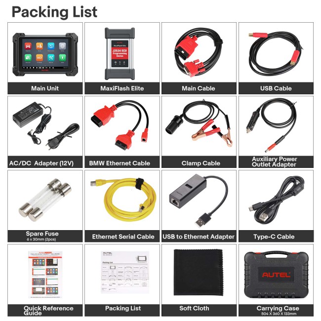2026 New Autel MaxiCOM MK908 PRO II Automotive Diagnostic Tablet Support Scan VIN and Pre&Post Scan