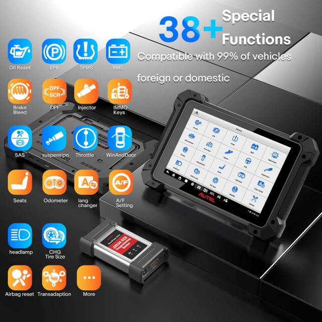 2026 New Autel MaxiCOM MK908 PRO II Automotive Diagnostic Tablet Support Scan VIN and Pre&Post Scan
