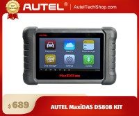 100% Original AUTEL MaxiDAS DS808 KIT Tablet Diagnostic Tool Full Set Support Online Update