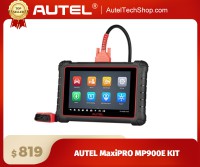 AUTEL MaxiPRO MP900E KIT All System Diagnostic Tablet 40+ Service, OE ECU Coding, Bi-Directional Test, FCA SGW