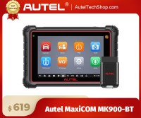 2024 Autel MaxiCOM MK900-BT Bidirectional Diagnostic Scanner Update of MX900 MK808BT MK808S CAN-FD&DOIP