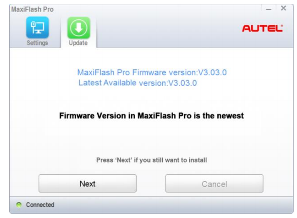 Autel MaxiFlash Pro J2534 ECU Programming Device Firmware Update