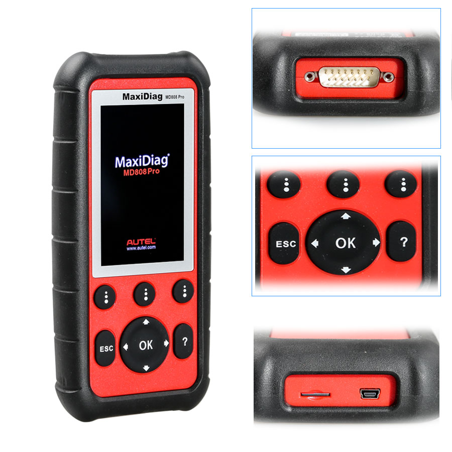 Autel MaxiDiag MD808 Pro OBD2 All System Auto Diagnostic Tool Fault Code Scanner 
