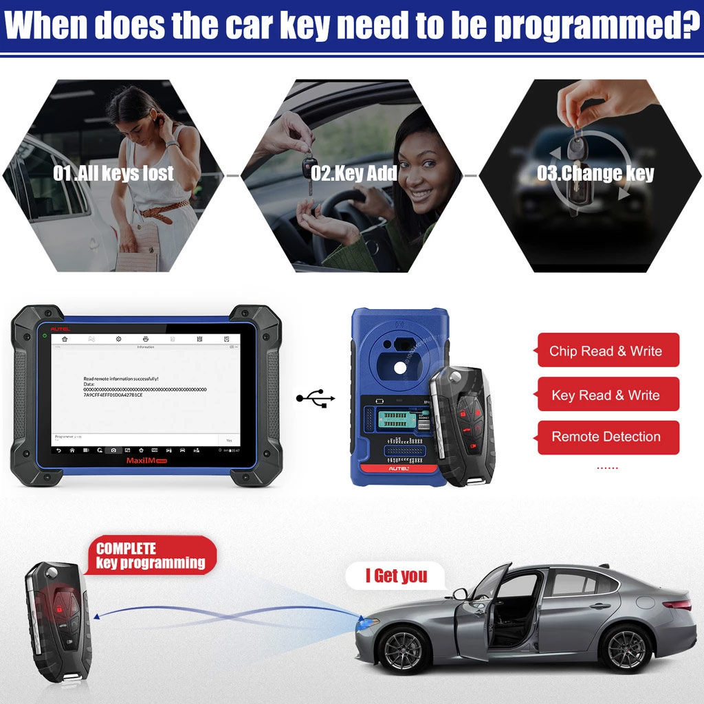 Autel MaxiIM IM608 Advanced Diagnose + IMMO & Key Programming Scanner Get Free Autel APB112 Smart Key Simulator, G-BOX2 Adapter and Toyota 8A Wiring Harness