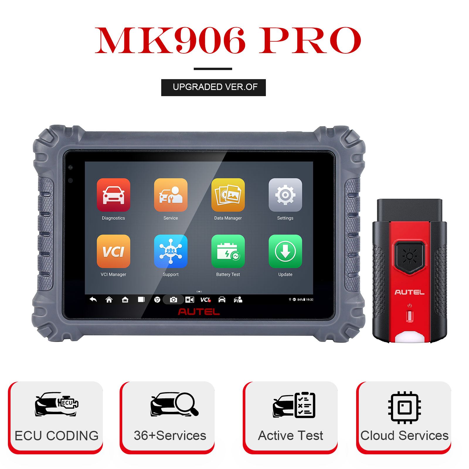 Autel MaxiCOM MK906 PRO Upgraded of MS906 Pro/MK906BT Diagnostic
