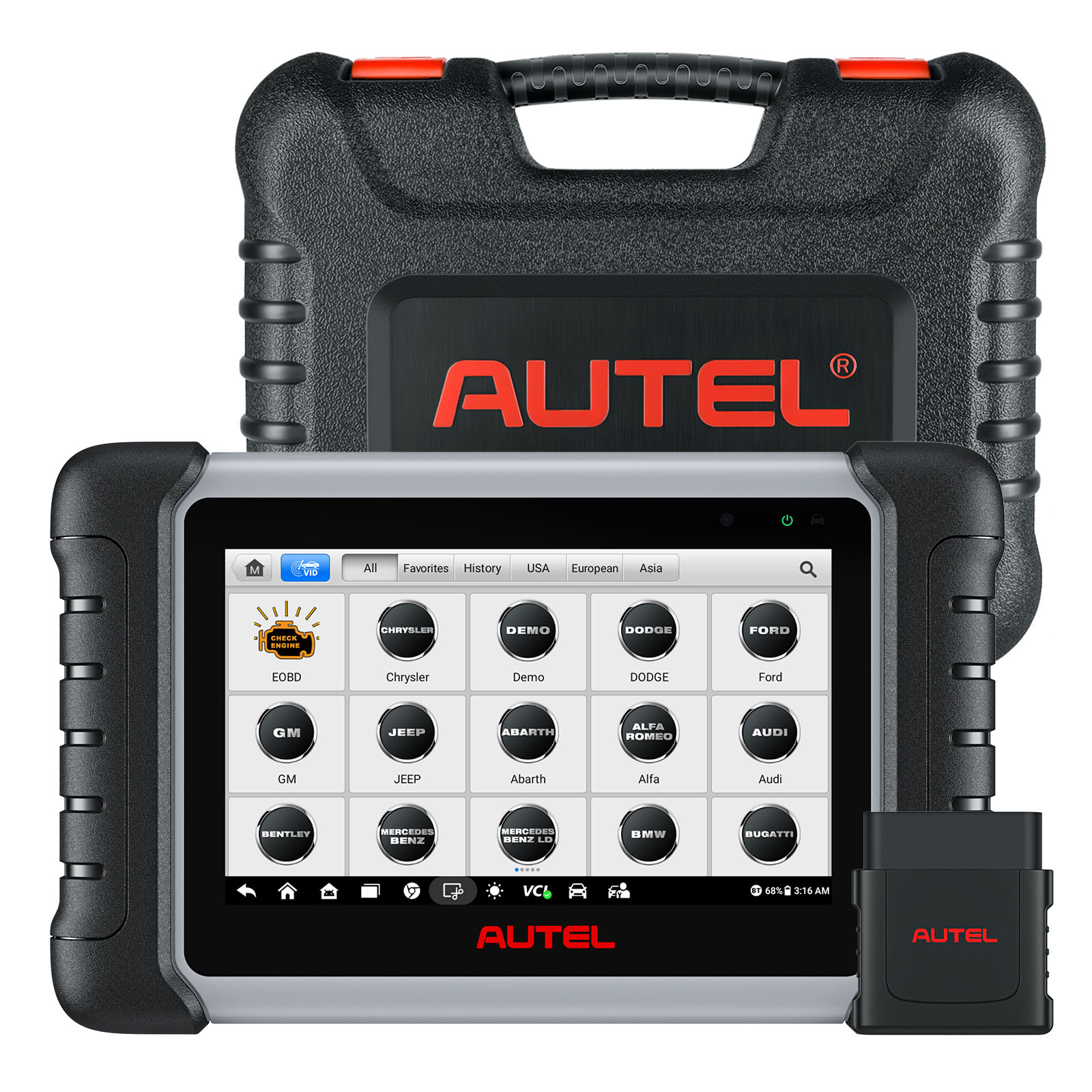 Autel Scanner MaxiCOM MK808Z-BT(Same As MK808BT Pro), 2023 Android 11  Bi-Directional Control Scan Tool –