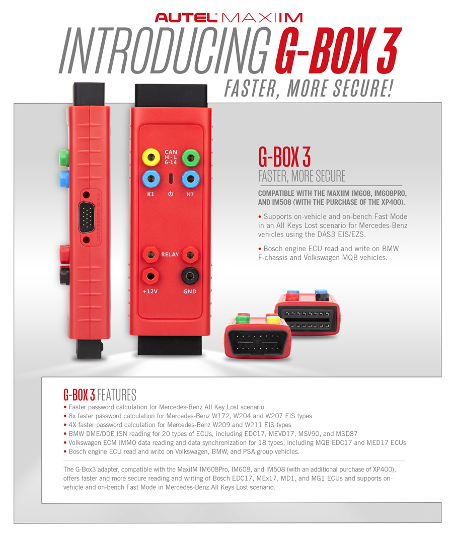 Autel G-Box3 Adapter