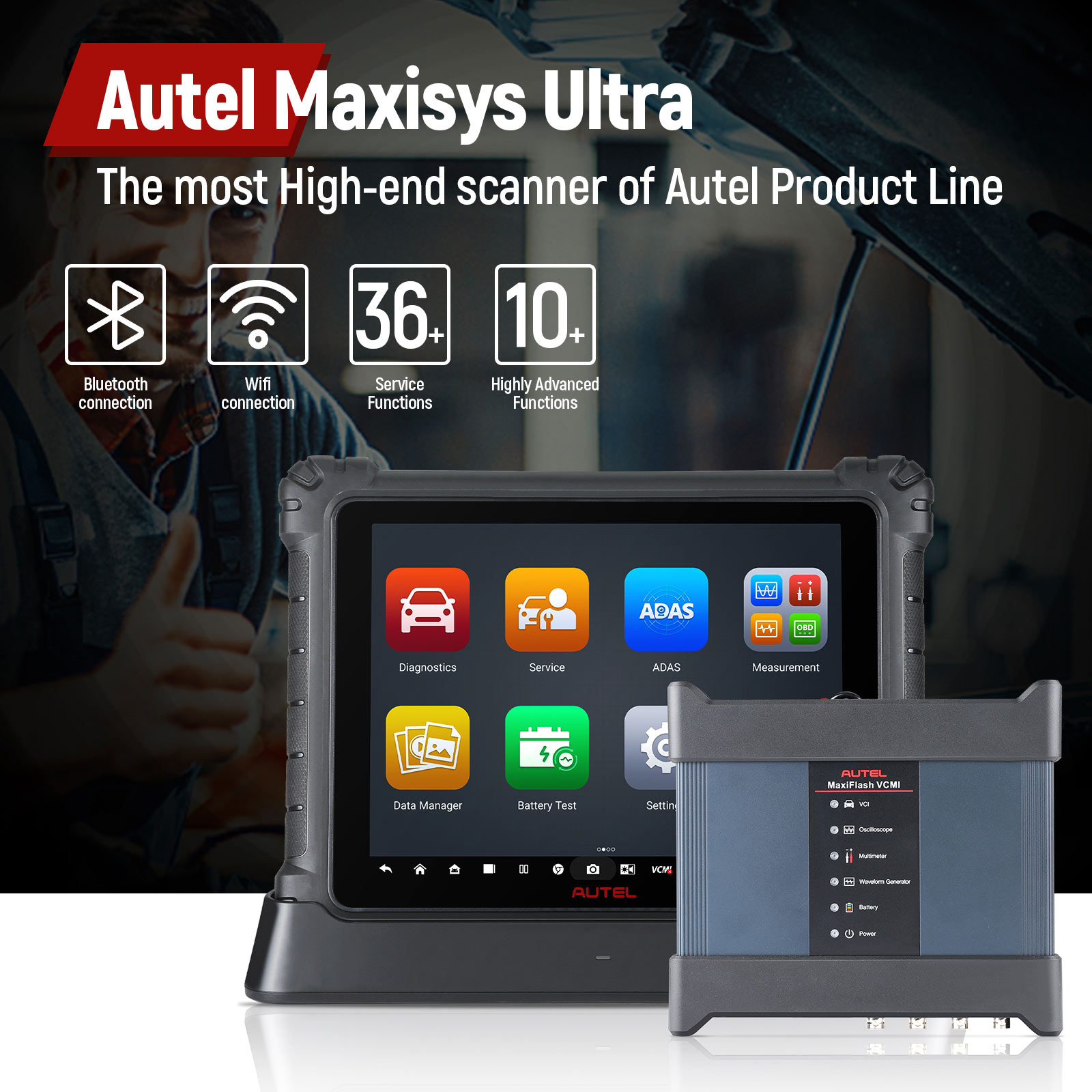 Newest Autel MaxiSys Elite II Pro Diagnostic Tablet with MaxiFlash VCI DoIP  & CAN FD